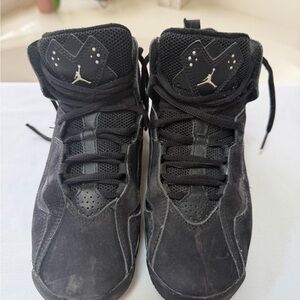 Jordan Kids' Black High-Top Sneakers with Jumpman Logo